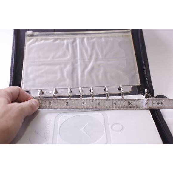 Day Planner, Black, Binder, Zipper Lock, Calendar, Notes, ~ 250729-WH 1335 - Picture 5 of 6